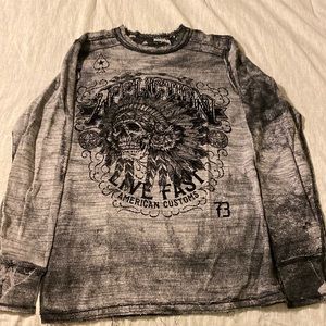 Affliction mens long sleeve shirt